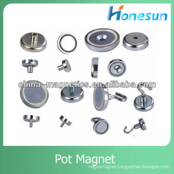 ndfeb pot magnet with hook